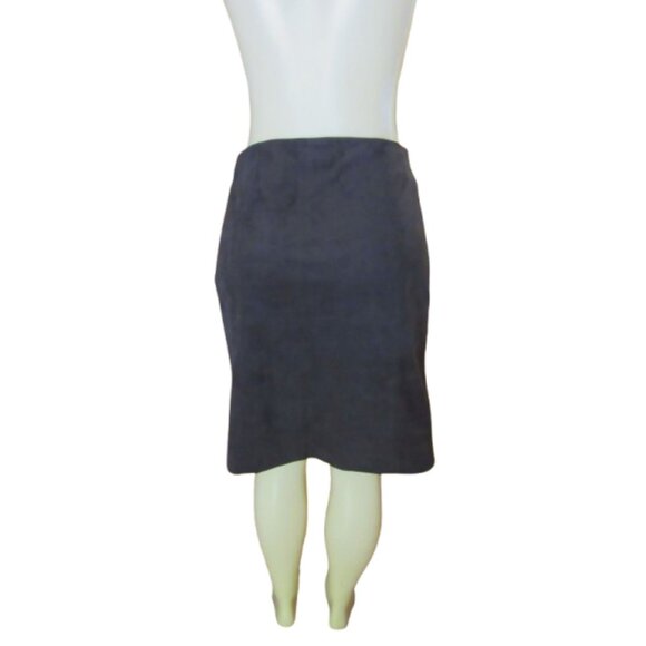 New w Tags, J. Jill Walnut Brown Suede Feel Mini Skirt w Side Zip, Size 4 - Picture 5 of 6